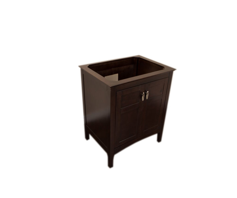 Base de meuble-lavabo simple 29 po seulement, Noyer couleur sable