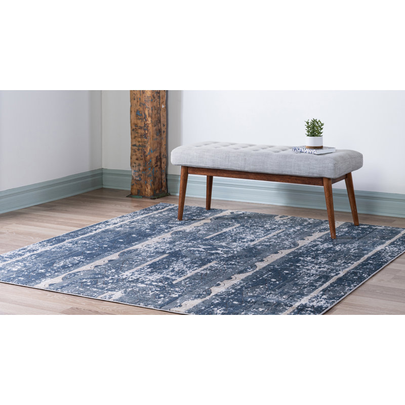 Tapis bleu Parwich, Carré 6 pi 1 po