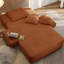 Chaise longue convertible en velours côtelé moelleux avec pochette de rangement-780759052