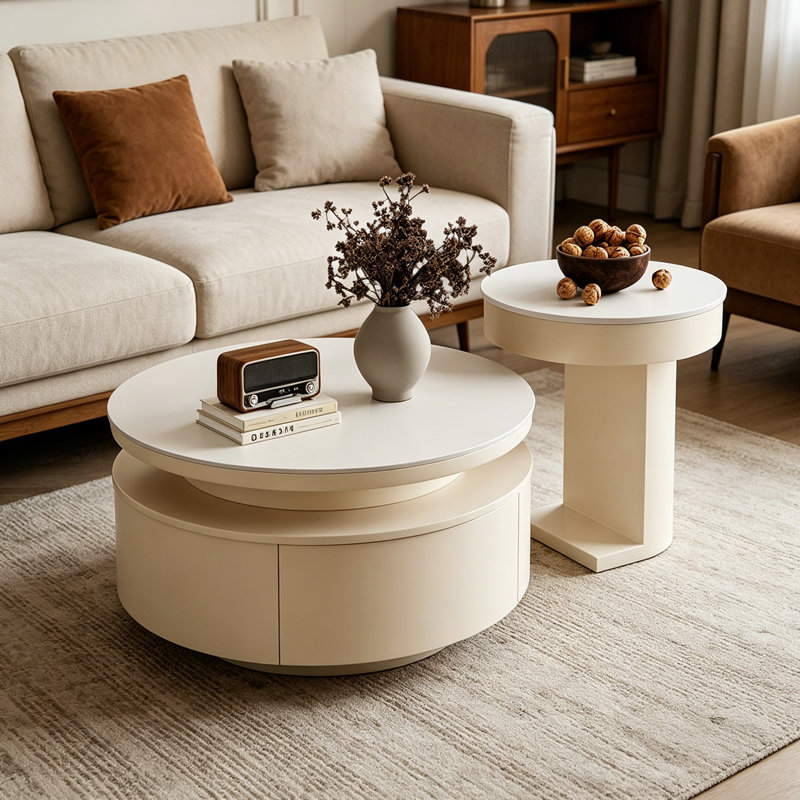 Lilliam, H 14,56 po x L 31,49 po x l 31,49 po, Blanc