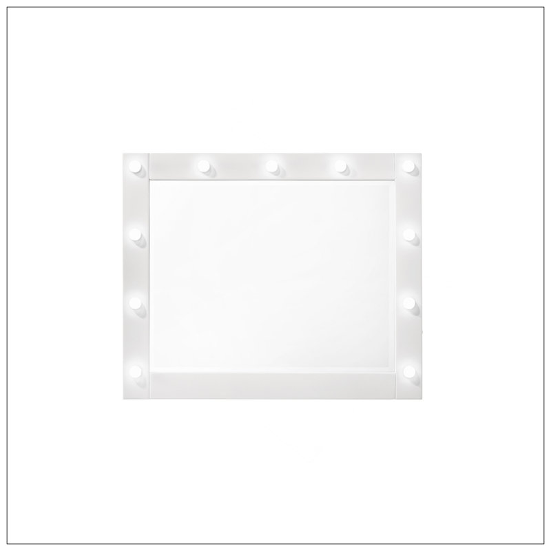 Miroir Glam, Blanc