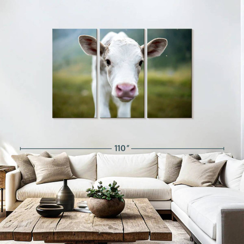 Small Cow, 48" H x 74" W