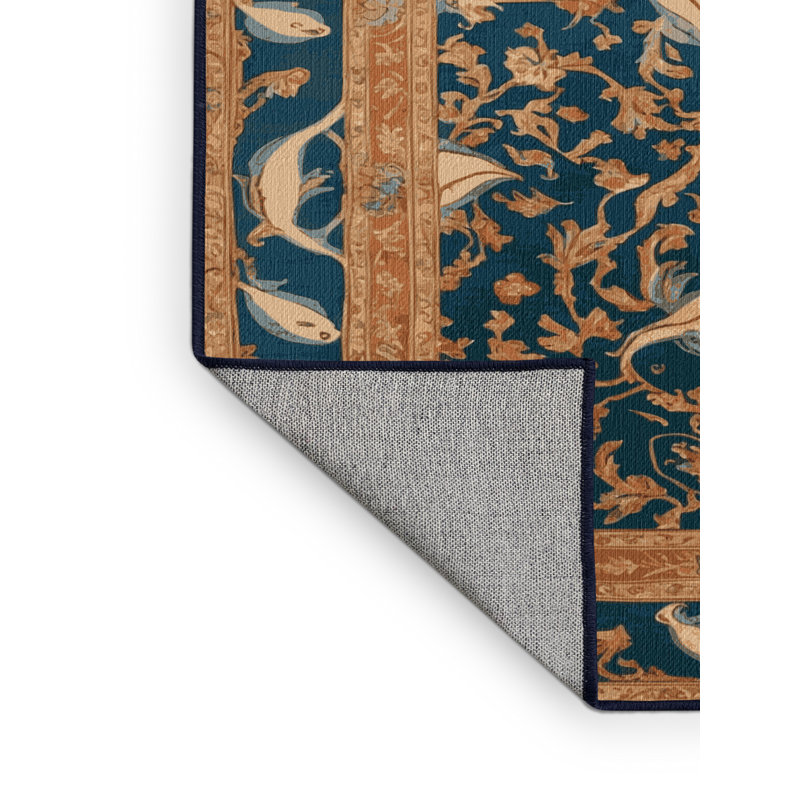 Tapis gris français lavable à la machine, Carré 8 pi