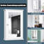 Samirah 340mm W 510mm H Wall Cabinet Frameless Medicine Cabinet Mirror Adjustable