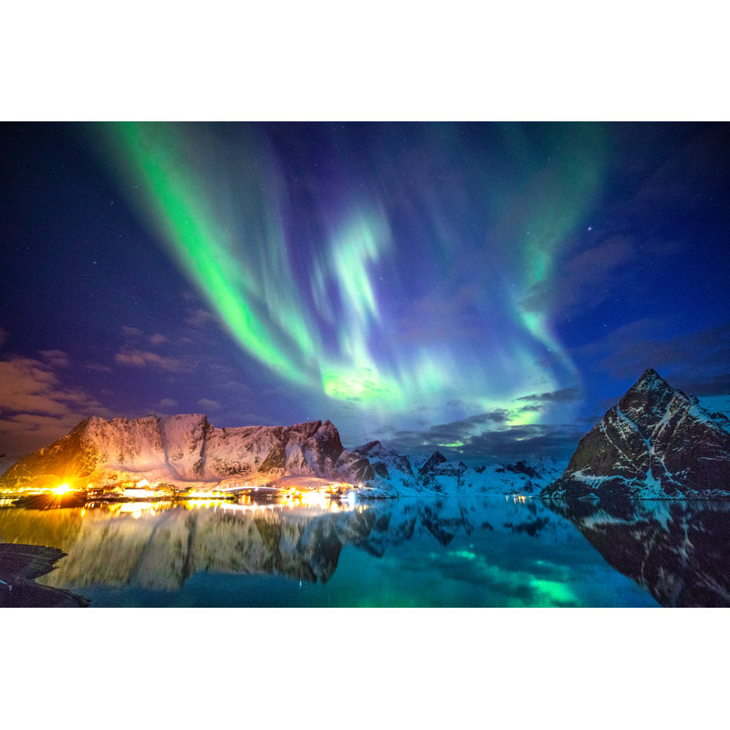 Northern Lights In The Sky by LeoPatrizi - Wrapped Canvas Print, 51cm H x 76cm W x 3.8cm D