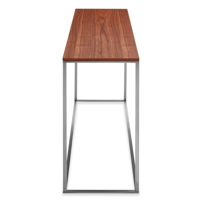 Minimalista 3 - Piece Coffee Table Set, Walnut, Stainless Steel, Walnut