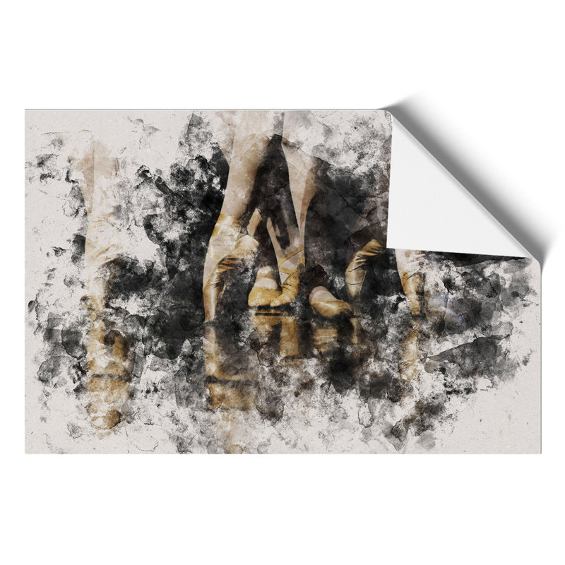 The Ballet Dancers Watercolour - Frameless Print, 59cm H x 84cm W x 0.1cm D