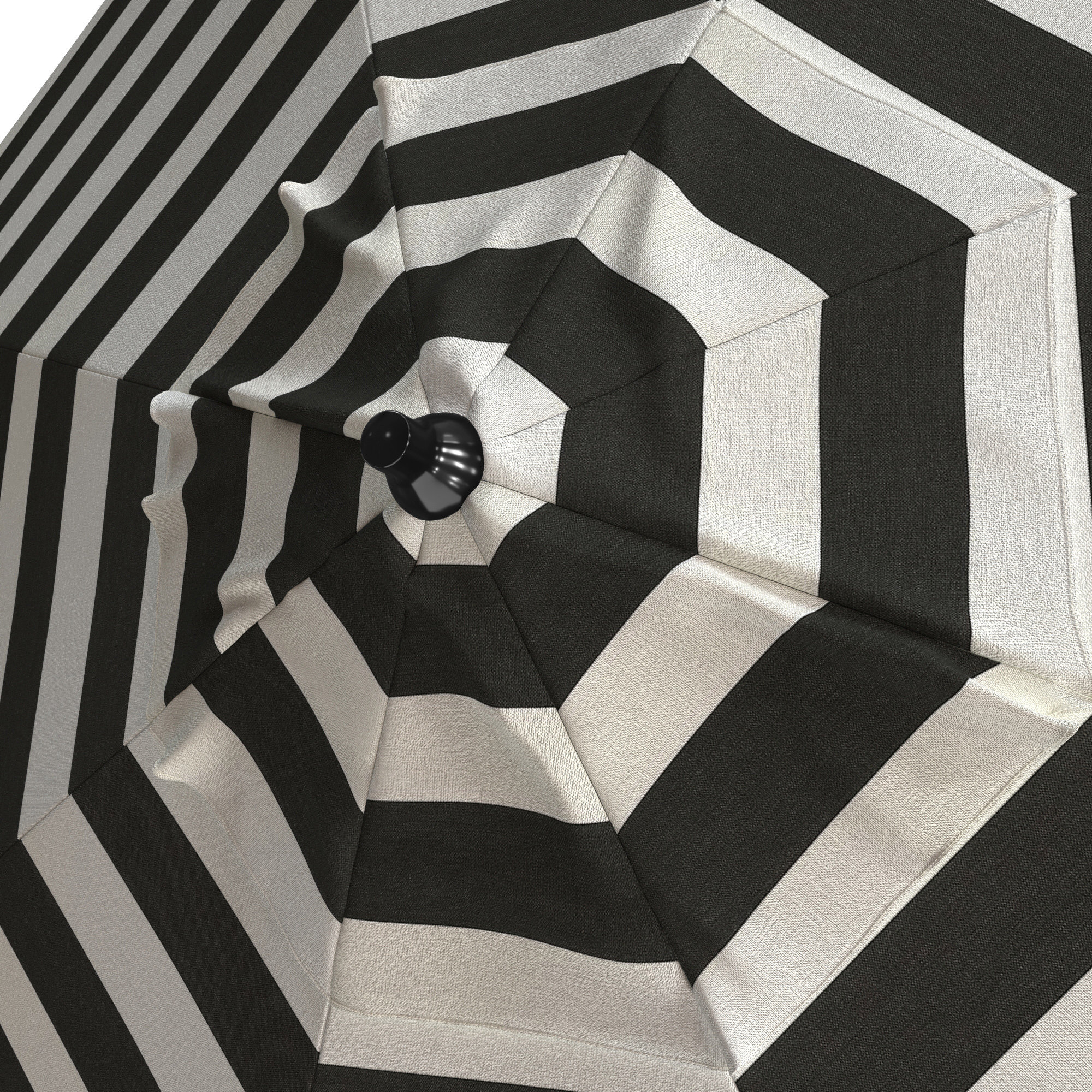 Suniti 86.3'' Sunbrella® Outdoor Umbrella, Cabana Classic Black Stripe Sunbrella®