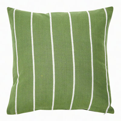 Stripe Cotton Square Pillow Cover - Interwoven Decorative Cushion Case