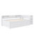 Twin Size Daybed With Trundle,Wood Daybed Frame With Storage Drawers,Side Shelves And Desk,White-976471011-976471010