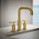 Purist® for Two Deck-Mount Bath Faucet Trim for High-Flow Valve with Lever Handles, Valve Not Included