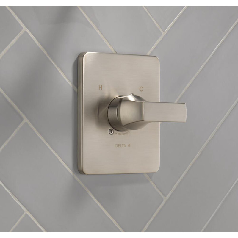Ensemble de garniture de valve de douche à fonction unique Velum, ensemble de poignée de douche, Inoxydable