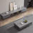 Solid wood simple TV cabinet tea table combination
