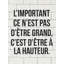 L'important ce n'est pas d'être grand - Art contemporain sur toile