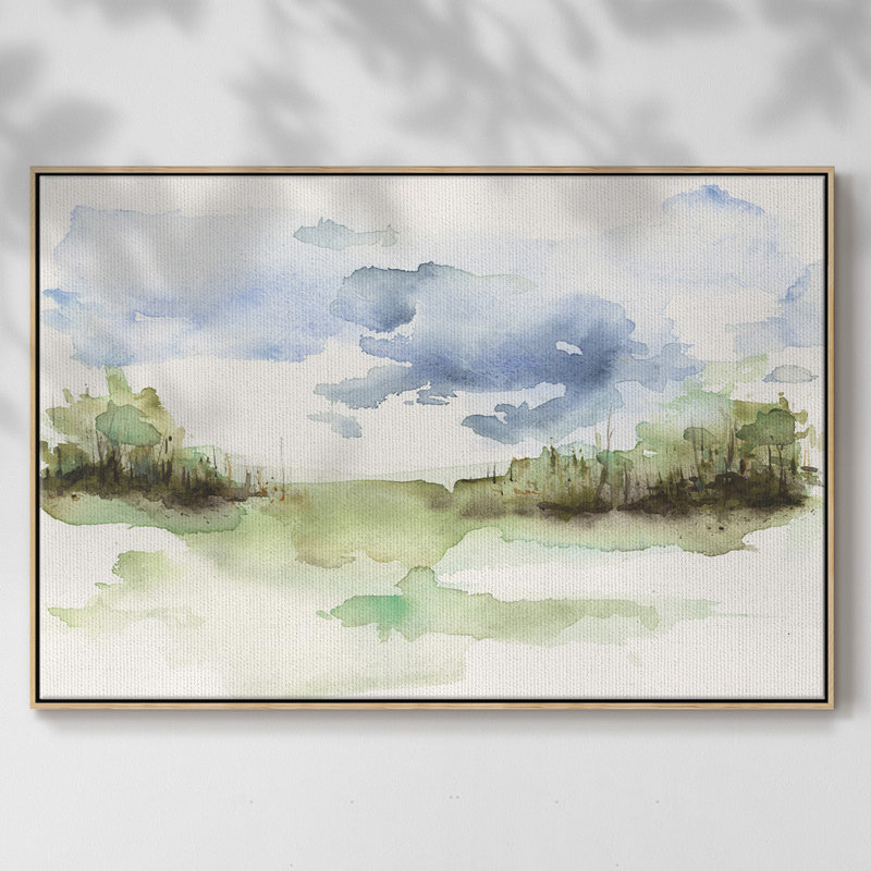 «Brush Thickets I», toile tendue avec châssis de qualité supérieure - prête à être accrochée, H 27 po x l 41 po x P 2 po