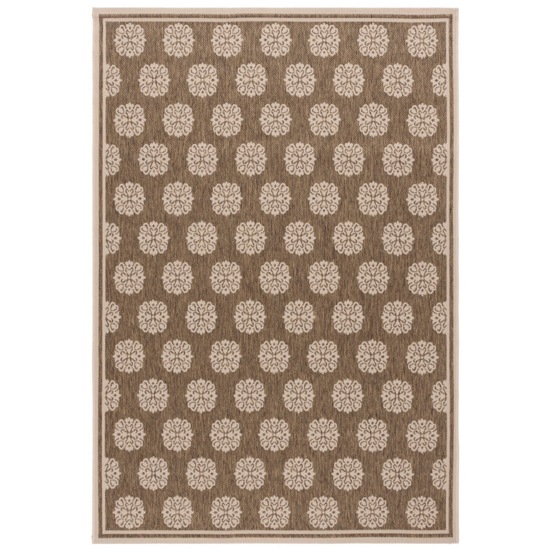 Tapis d'intérieur / extérieur à motif géométrique Courtyard Performance