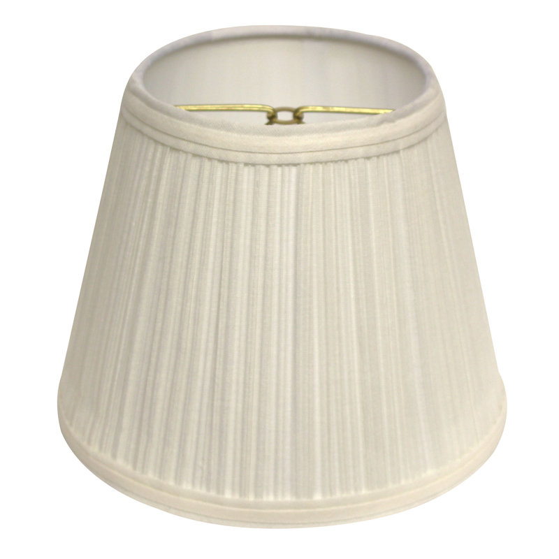 Abat-jour empire en chenille 6,5 po H, Blanc