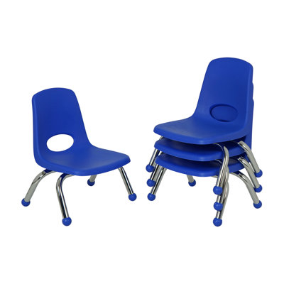 8" Stack Chair with Swivel Glides 4-Pack
