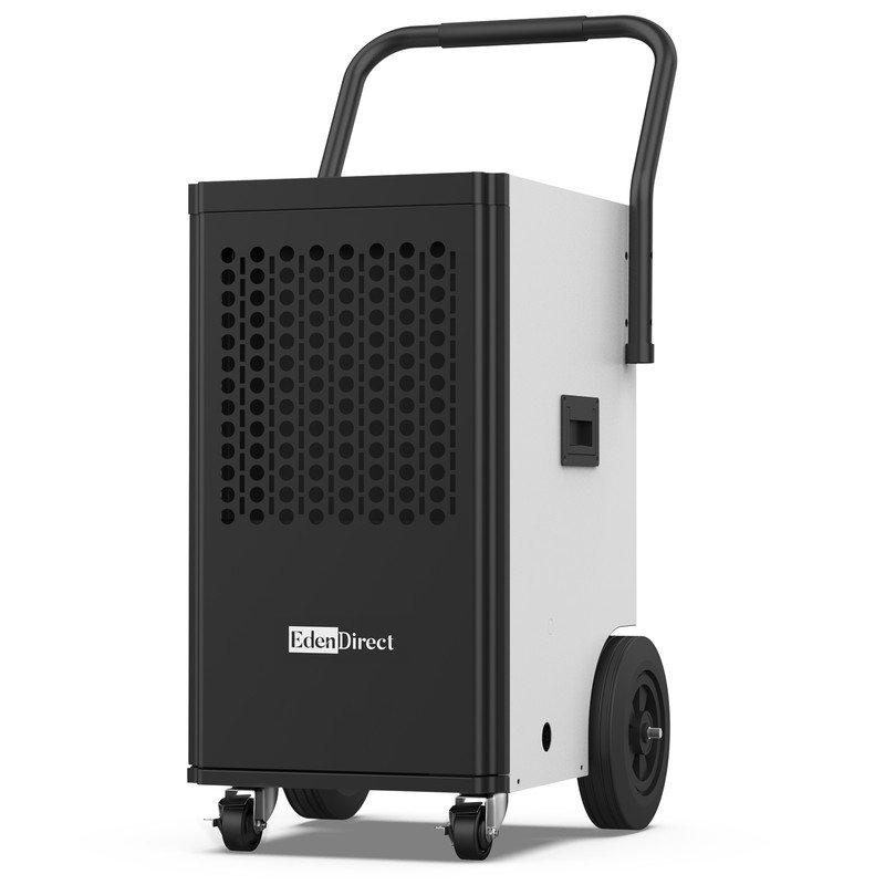 110 pt. 5,000 sq.ft. Buckless Commercial Dehumidifier with Drain Hose and Pump for Garage, White