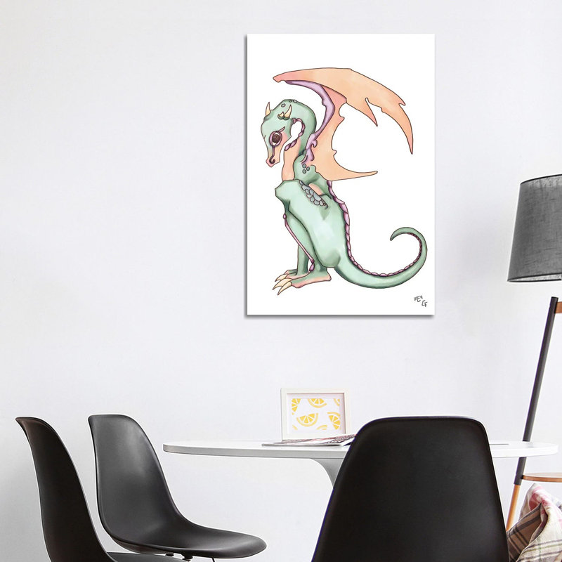 Monster Letter E by Might Fly Art & Illustration - Wrapped Canvas Print, 101.6 cm H x 66.04 cm W x 1.91 cm D