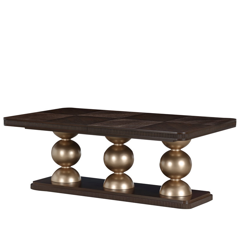 West Kensington Rectangular Dining Table, Espresso Wood