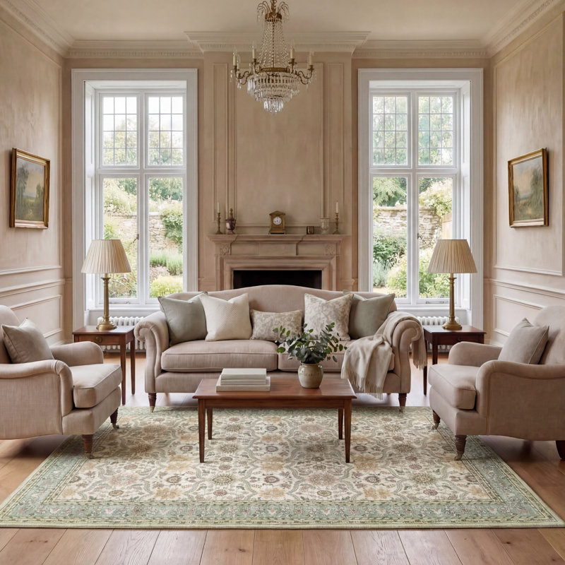 Laura Ashley Lambrook Imagine Printed Chenille Rugs, Rectangle 8' x 10'
