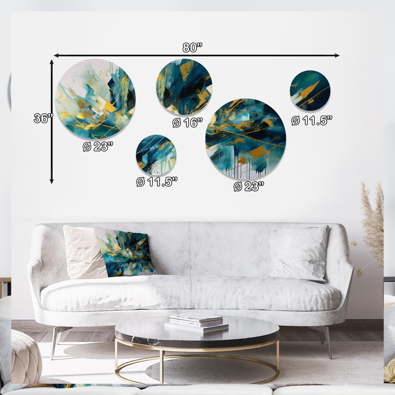 Abstract Wall Decor on Metal