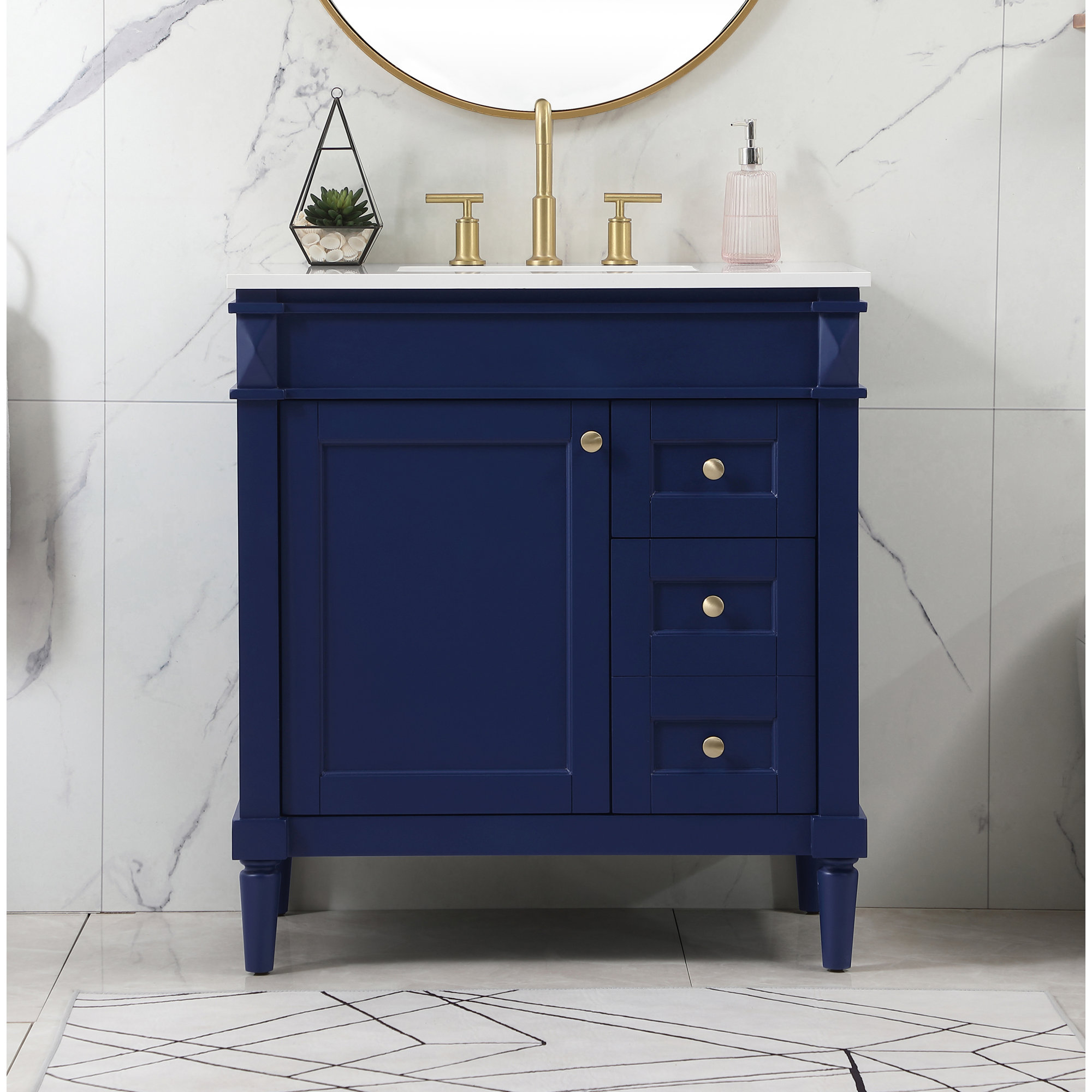Readington 32'' Single Bathroom Vanity, Blue