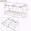 Banc de rangement polyvalent pour hall d'entrée avec siège rembourré, tiroirs et range-chaussures-129209032-129209034