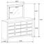 Elegant 8-Drawer Dresser with Mirror Set