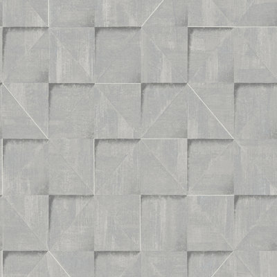 Papier peint bleu Prism Grid