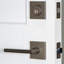 Quadrato Complete Milano Entry Lever Set with Single Cylinder Deadbolt-637317690-637317684