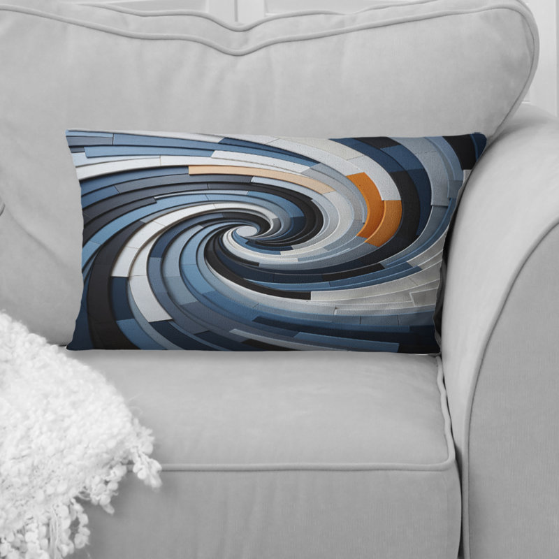 Coussin Geometric Spiral II - Abstract Spirals