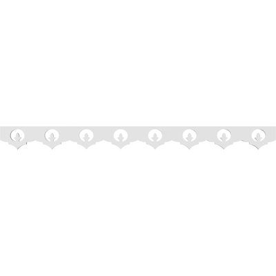Garniture de sol en PVC de qualité architecturale Gibralter de H 4 po x P 5/8 po x L 48 po
