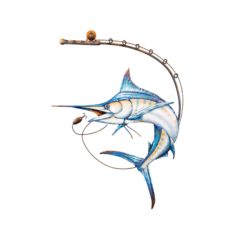 Metal Marlin Wall Décor