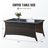 Jenesys Outdoor Wicker Furniture Set With Sofa, Club Chairs, Ottomans & Coffee Table - Durable, Stylish-1831770430