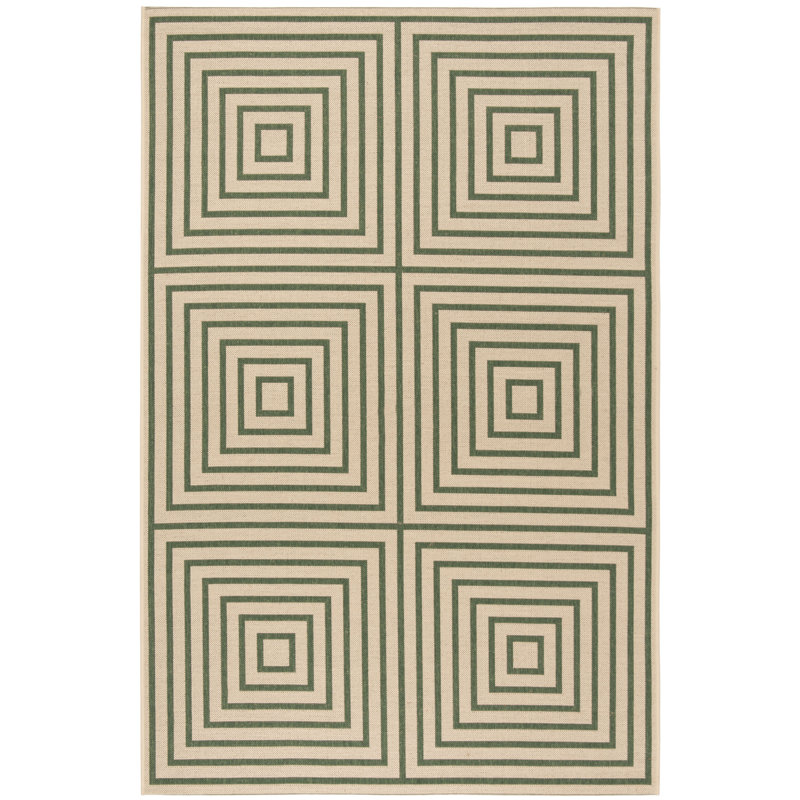 Mckenzie Geometric Hand Woven Indoor / Outdoor Area Rug, Rectangle 201 x 290 cm