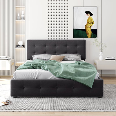 Upholstered Platform Storage Bed
