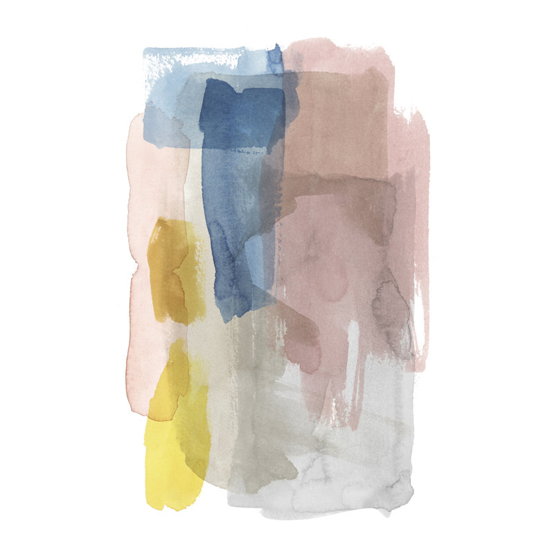 Puddle Pastel I by Grace Popp - Painting Print, Wrapped Canvas, 46cm H x 30cm W