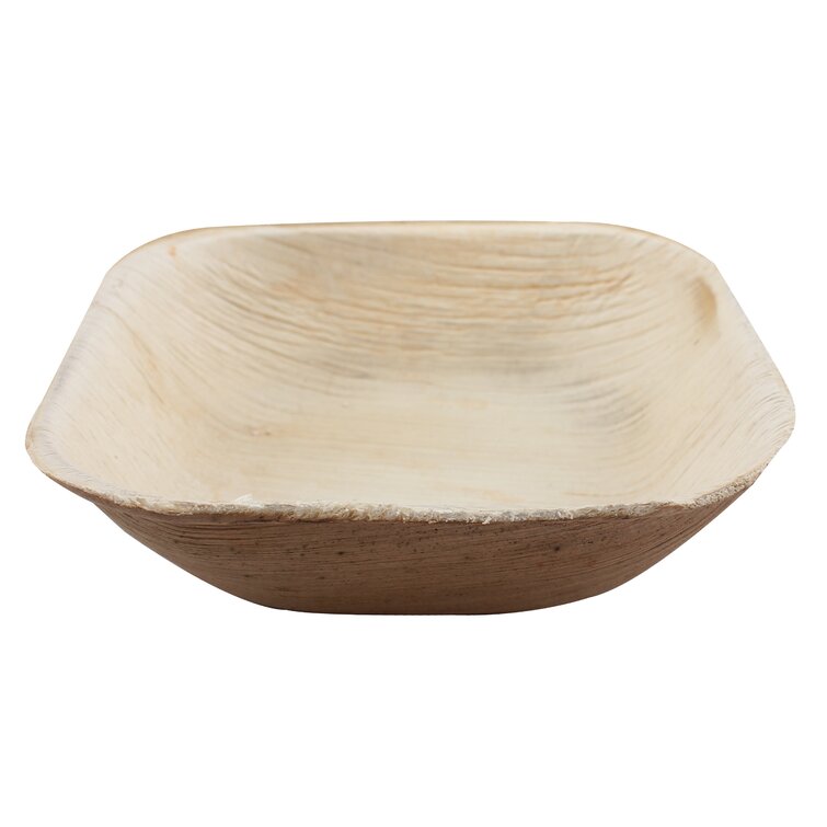 Melange Evolve Palm Leaf Bamboo Disposable Dining Bowl 