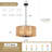 Caroyln 5 - Light 19.25" Dimmable Drum Boho Chandelier Hand-Woven Rattan Pendant for Living Room Kitchen Entryway Hallway Foyer-160829907