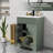 Breonica 24" Mid Century Modern Single Bathroom Vanity with Ceramic Sink Top, Zinc Alloy Faucet, Painted Surface-2106226848
