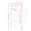 Blanc, armoire de rangement de salle de bain, portes et tablettes, profondeur de 24 po, 26,4 lb, intérieur réglable, coin de plancher facile à entretenir, profondeur de 24 po, conception-651686470-651686468
