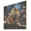 Oiseau bleu d'hiver Serenity V - oiseau sur bois-1885162244