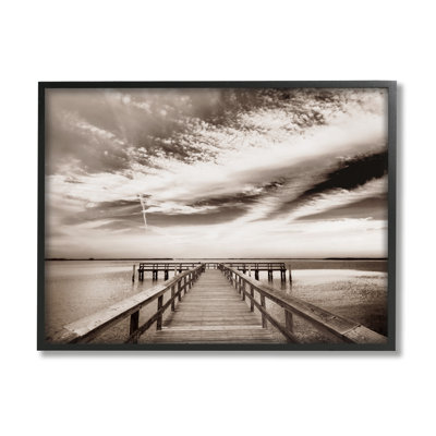 " Dock With Cloudy Sky " by Danita Delimont