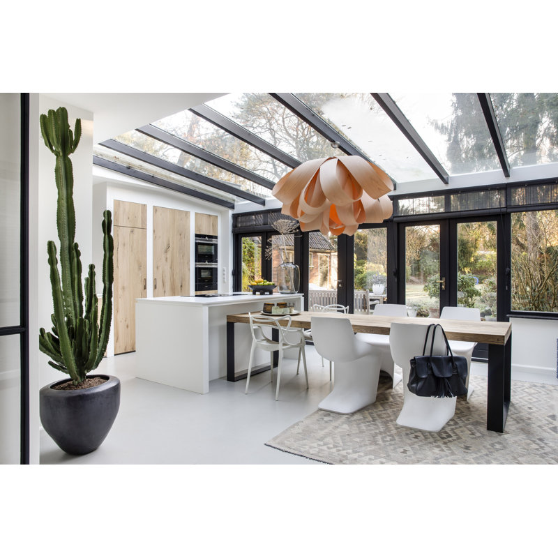 Agatha 1 - Light Pendant, Natural Beech, E26 Base, 14.6" H x 30" W x 30.7" D
