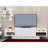 Modern White TV Unit with Wall Shelf, 47.2 x 14.2 x 12.4 Inches | 100% Melamine Coated Particle Board, Thickness: 0.7 Inches | Multiple Shelves, Wall-Mountable Design | Elegant Storage Solution for Living Room