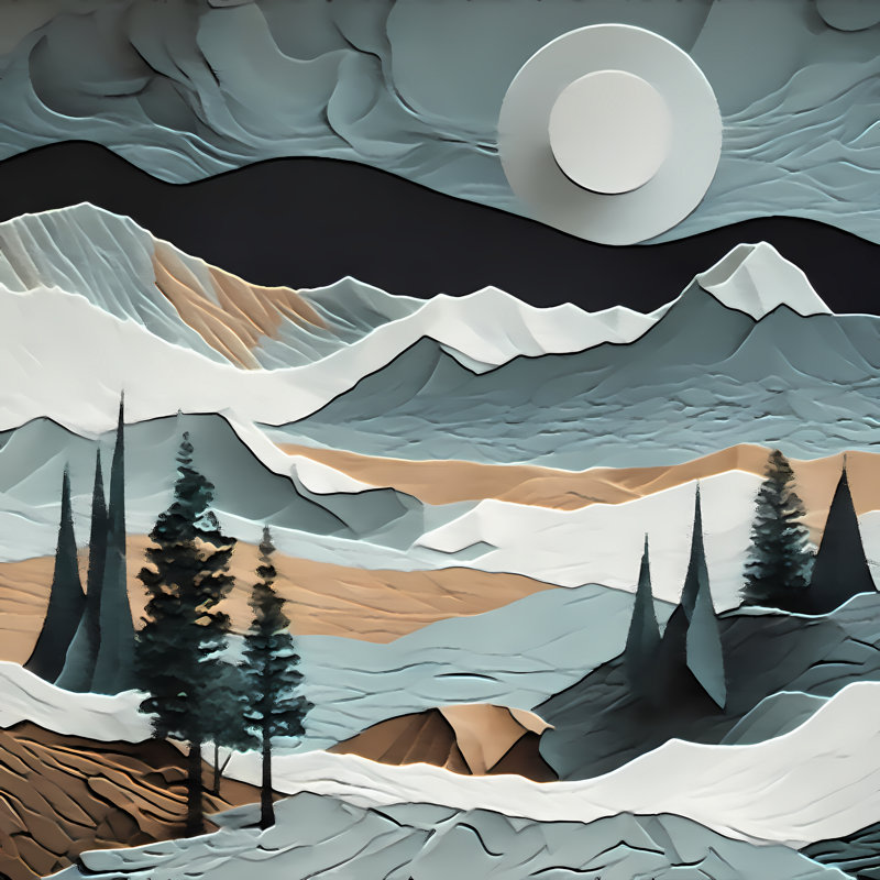 Modern Earth 1752, 42" H x 42" W