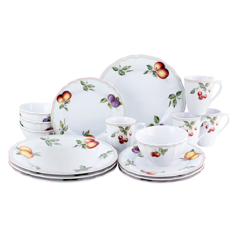 16-piece Flora ORCHARD Combination Service for 4 People
