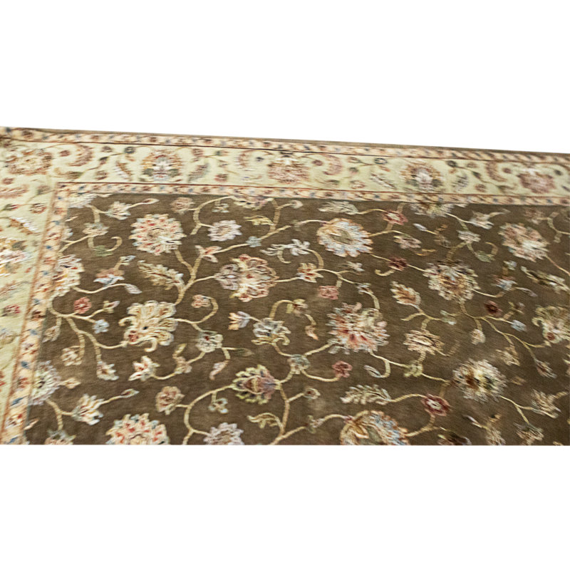 Handmade Silk and Wool Area Rug